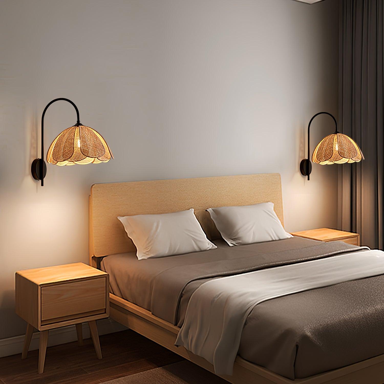 Rattan Petal Wall Lamp - Letslighting