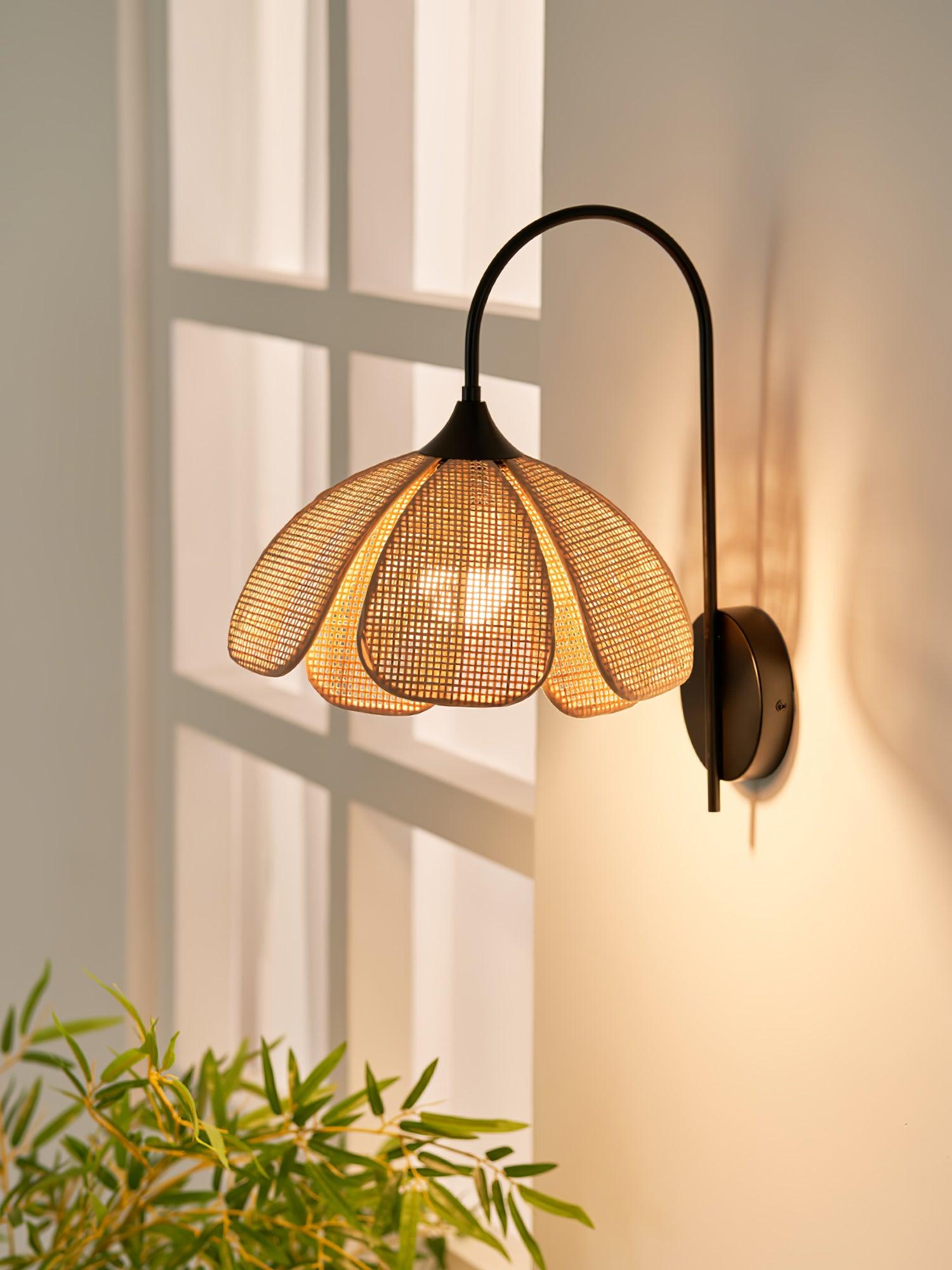 Rattan Petal Wall Lamp - Letslighting