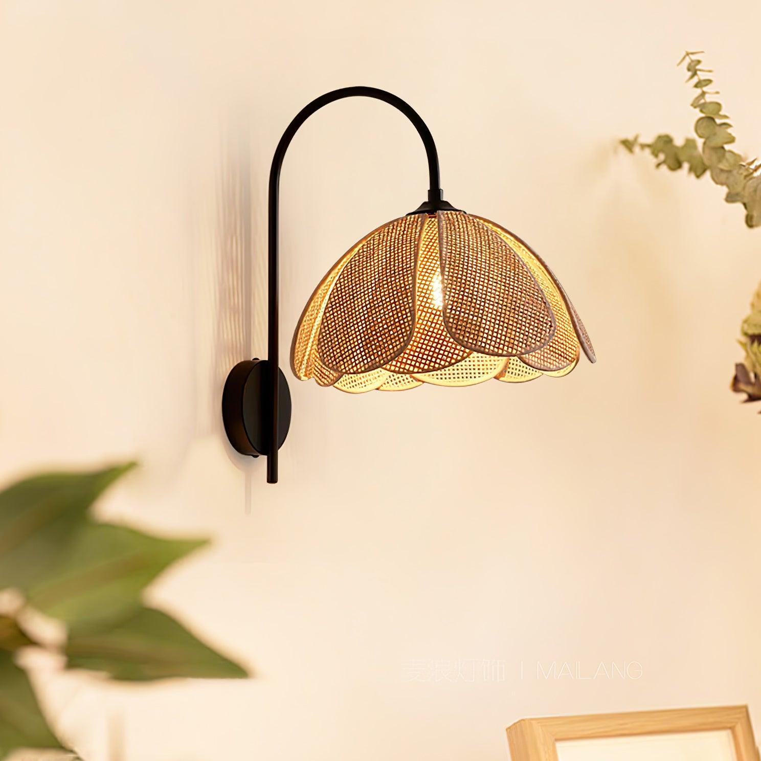 Rattan Petal Wall Lamp - Letslighting