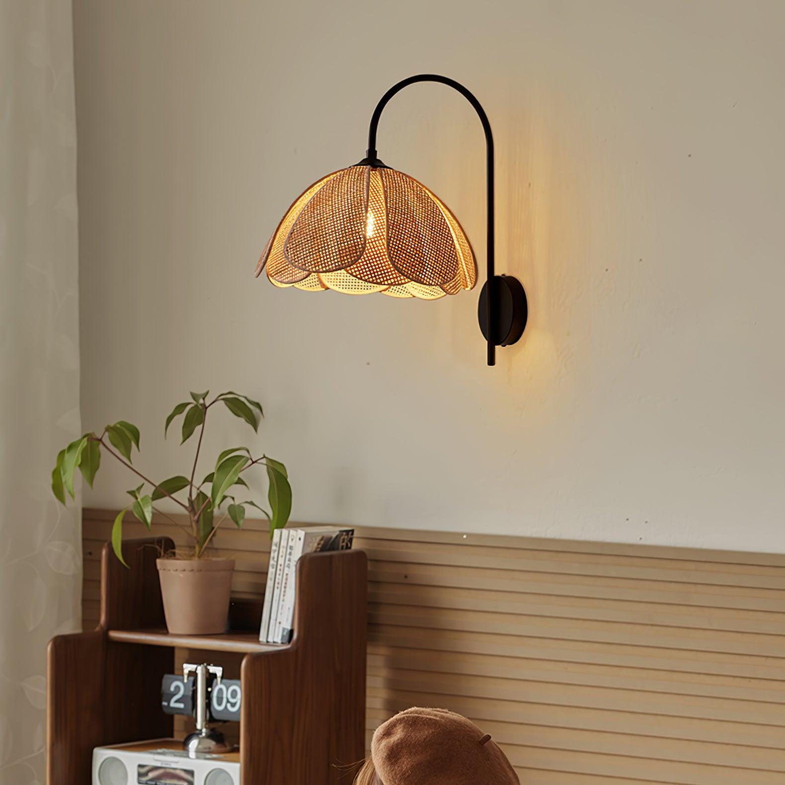 Rattan Petal Wall Lamp - Letslighting