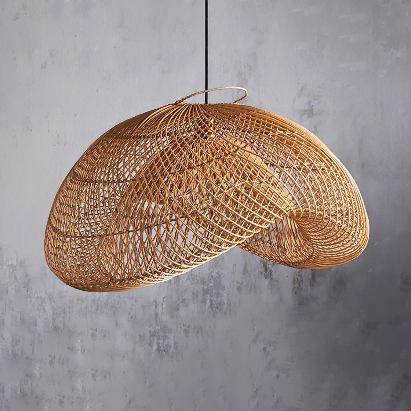 Rattan Wave Pendant Light - Letslighting