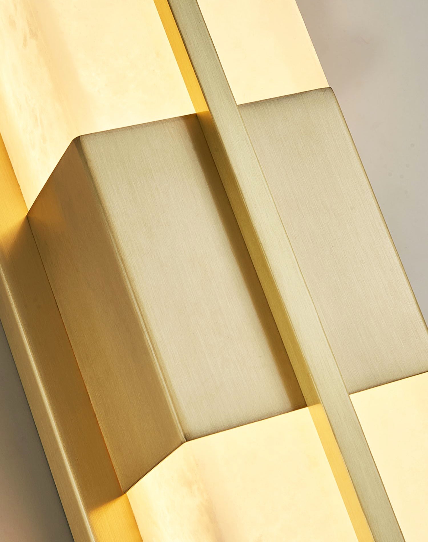 Caspian Alabaster Brass Wall Light - Letslighting