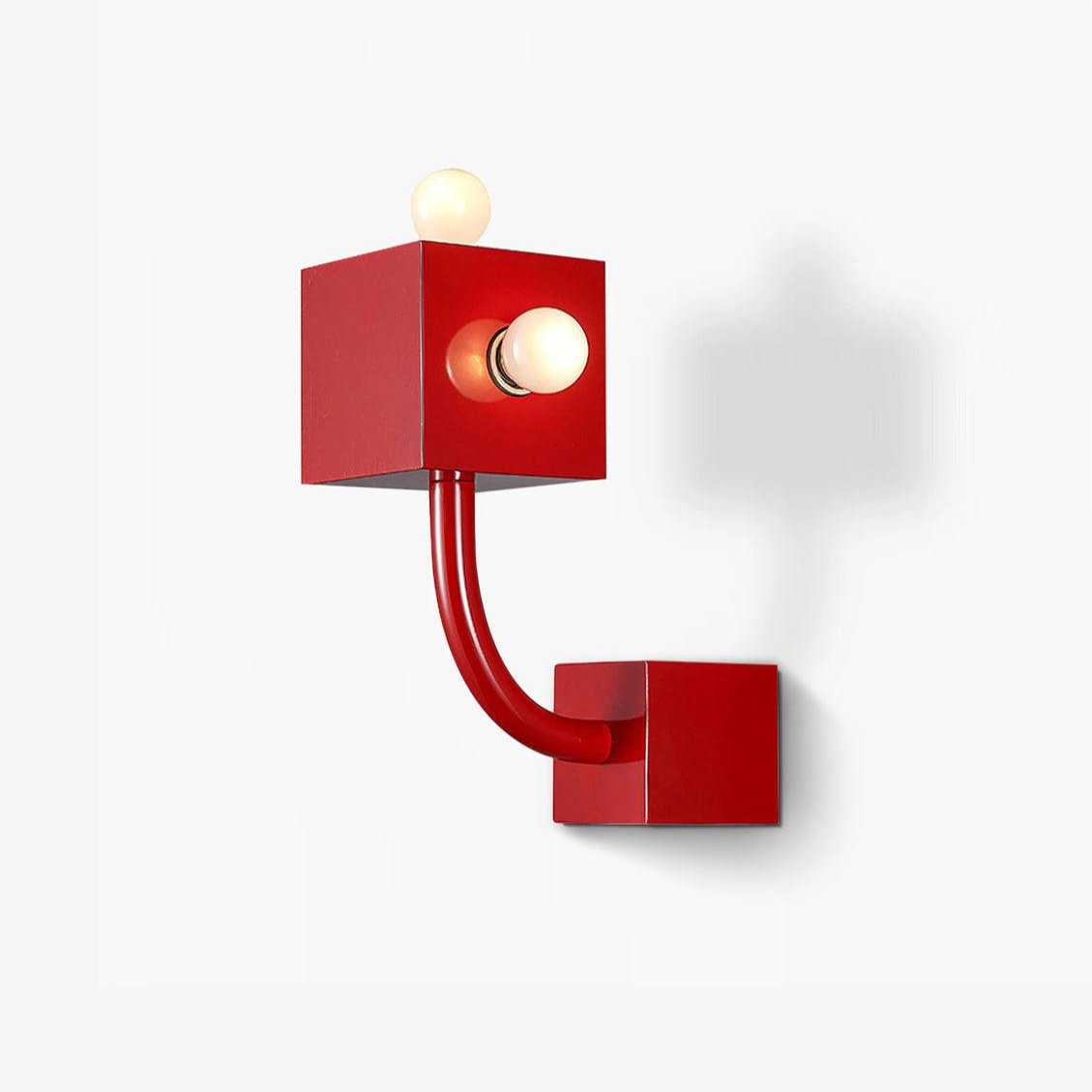 Red Cube Wall Lamp - Letslighting