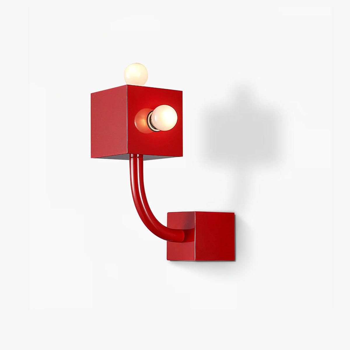 Red Cube Wall Lamp - Letslighting