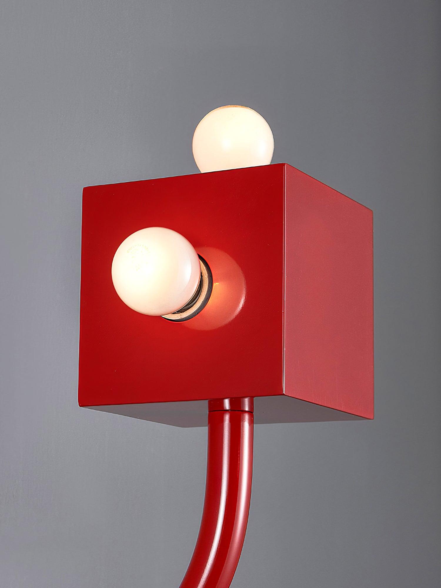 Red Cube Wall Lamp - Letslighting
