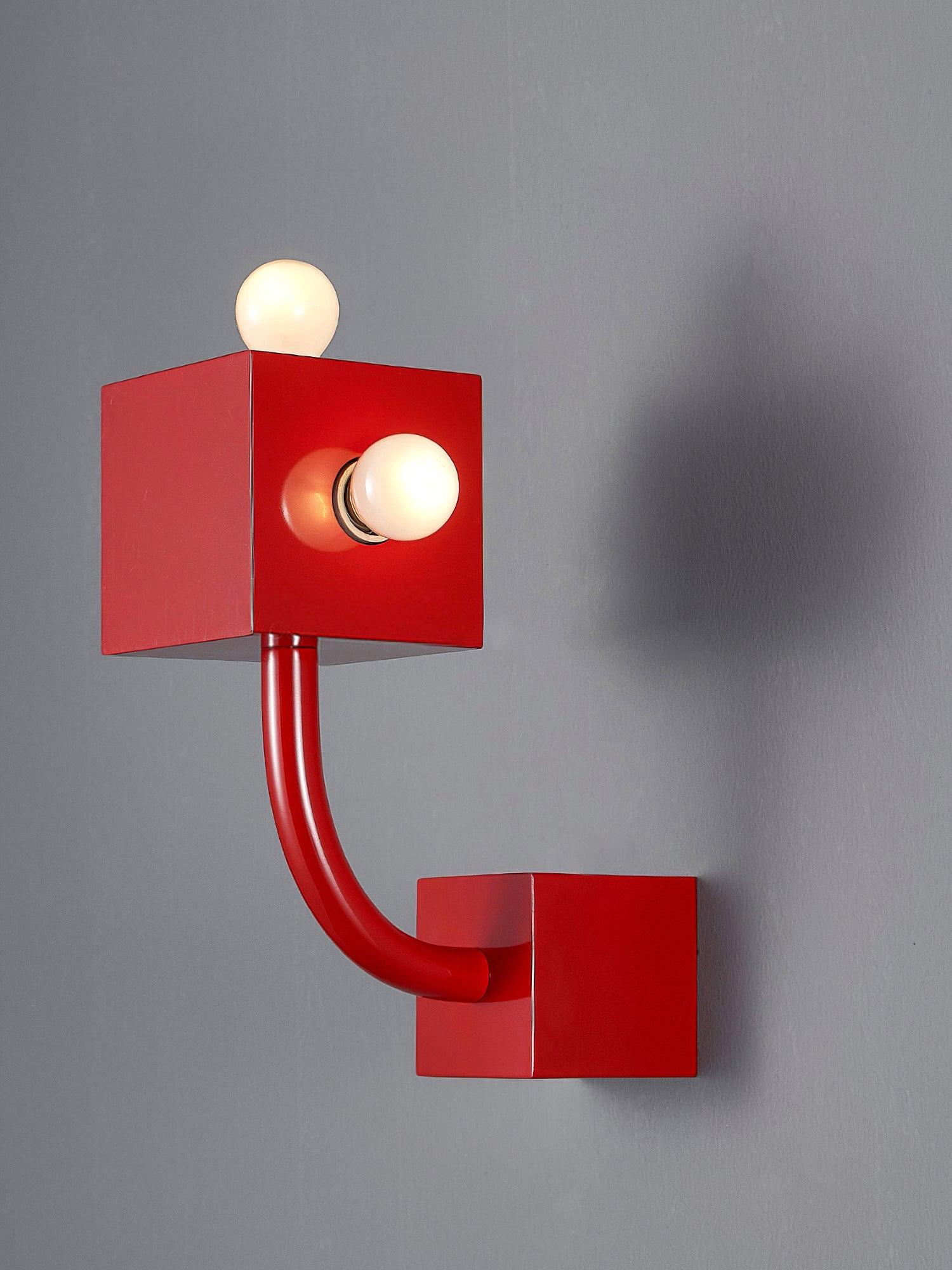 Red Cube Wall Lamp - Letslighting