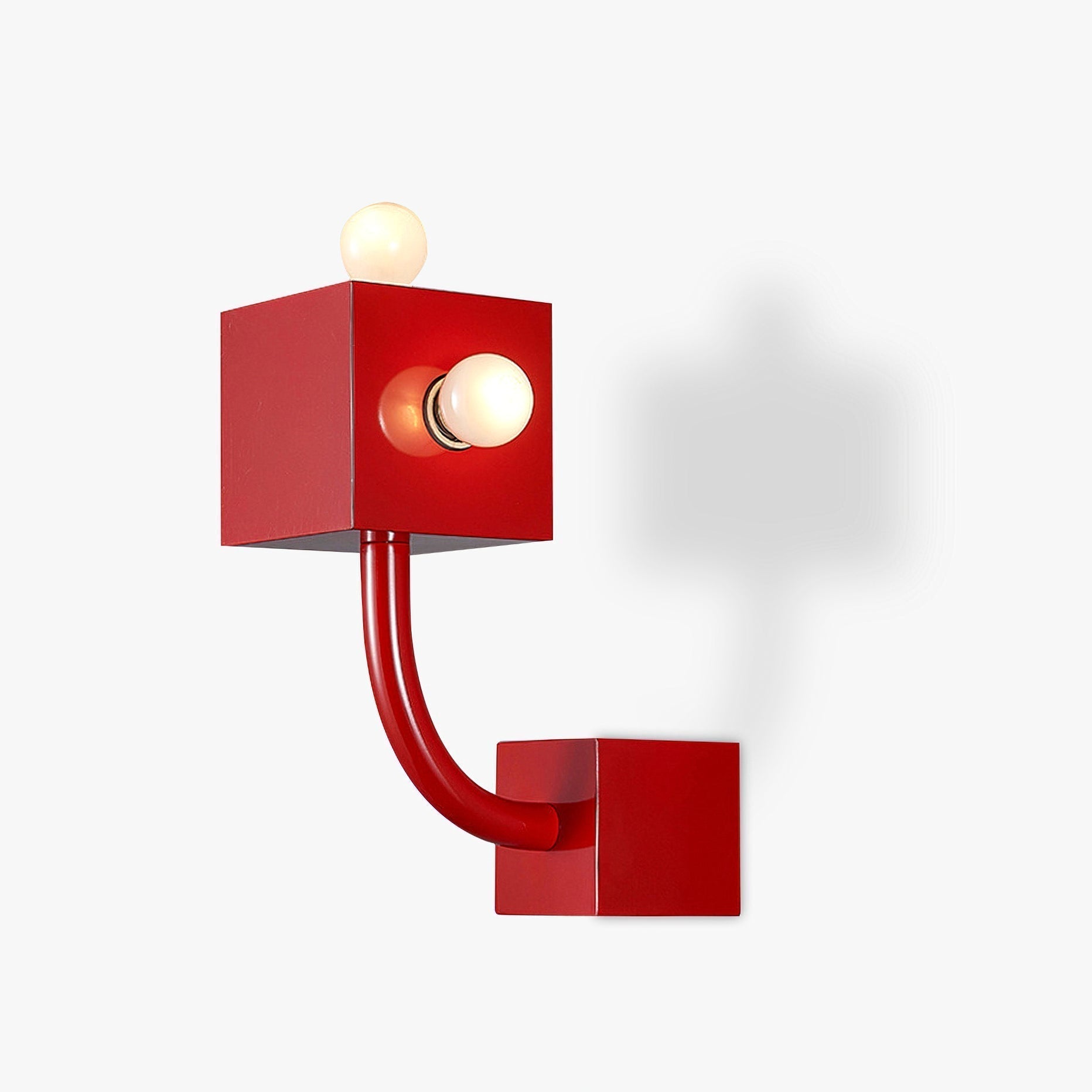 Red Cube Wall Lamp - Letslighting