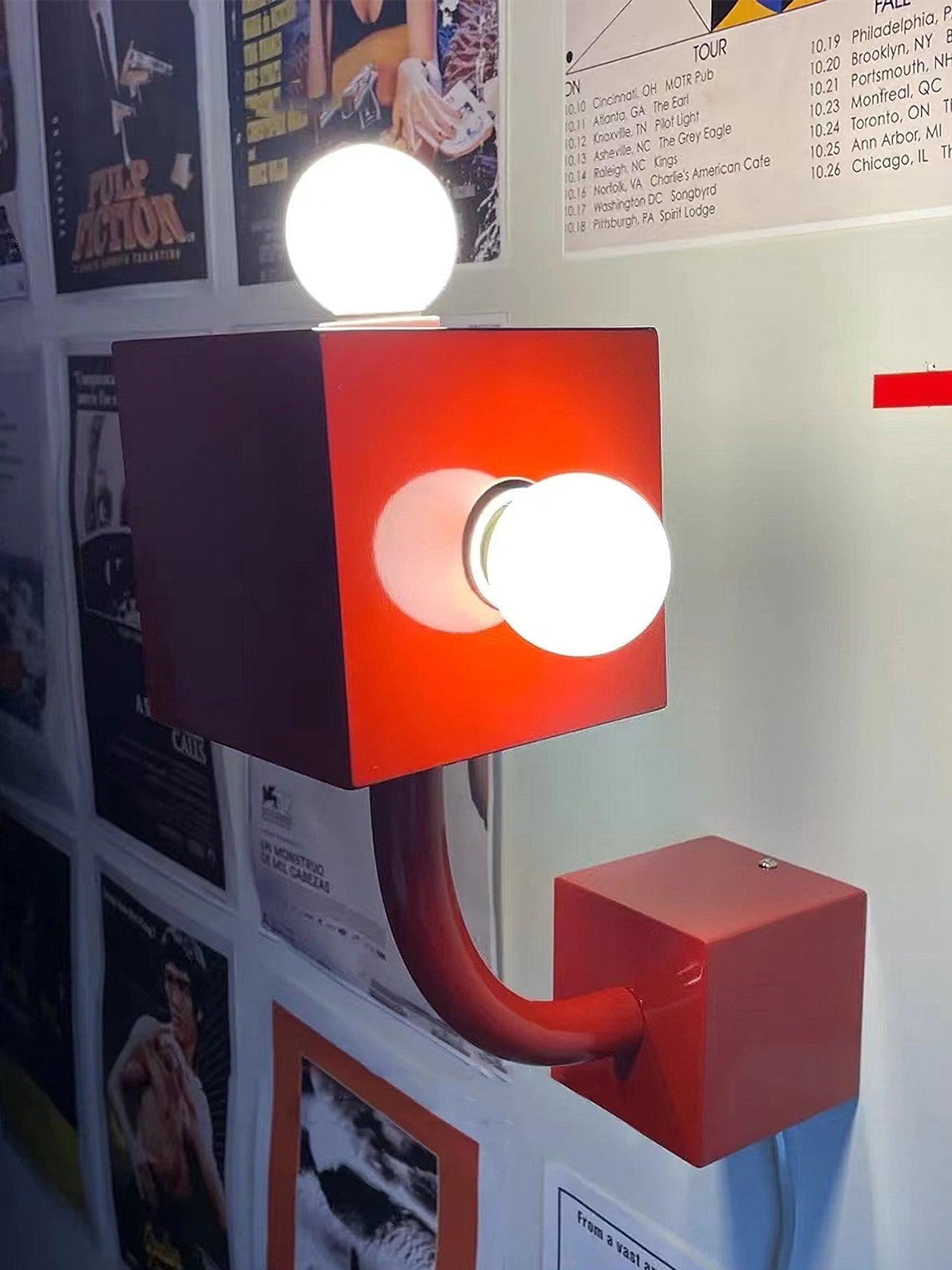 Red Cube Wall Lamp - Letslighting