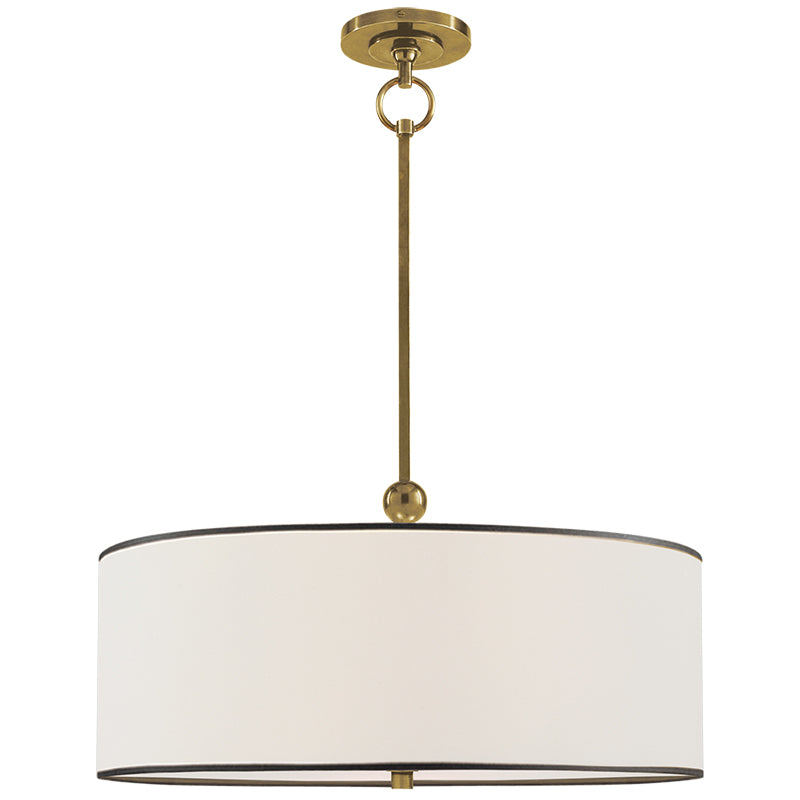 Olvynis Modern Minimalist Hanging Brass Fabric Pendant Lamp - Lamp Copper