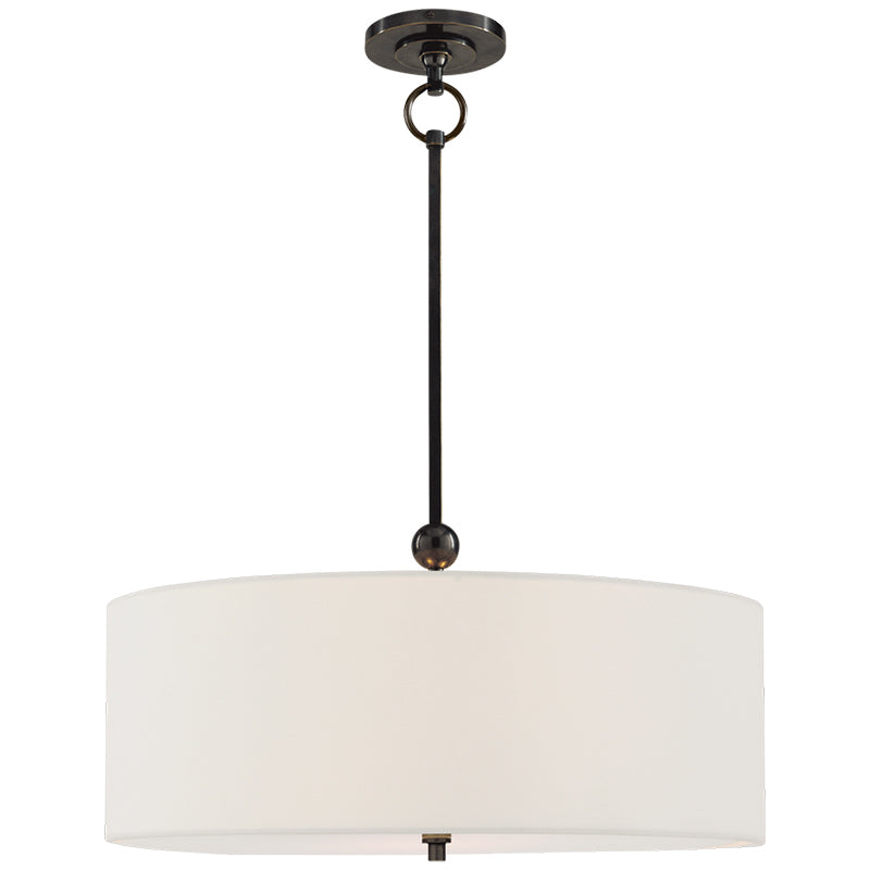 Olvynis Modern Minimalist Hanging Brass Fabric Pendant Lamp - Lamp Copper