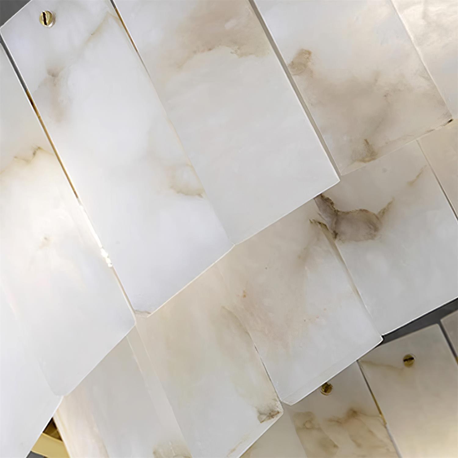 Soraya Art Deco Alabaster Chandelier - Letslighting