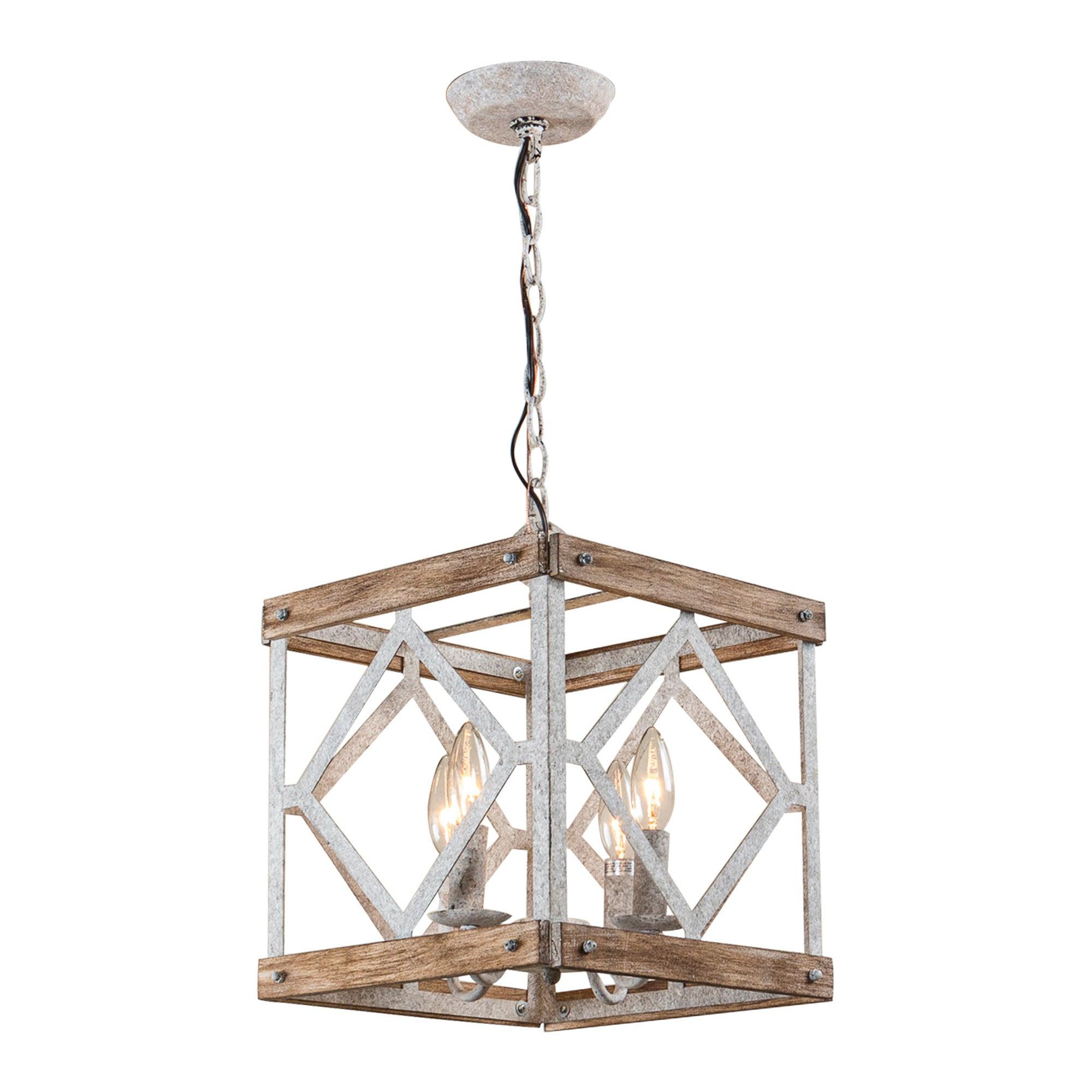 Zelaeora Individual Creativity 4 - Light Wooden Metal Pendant Lamp - Lamp Copper