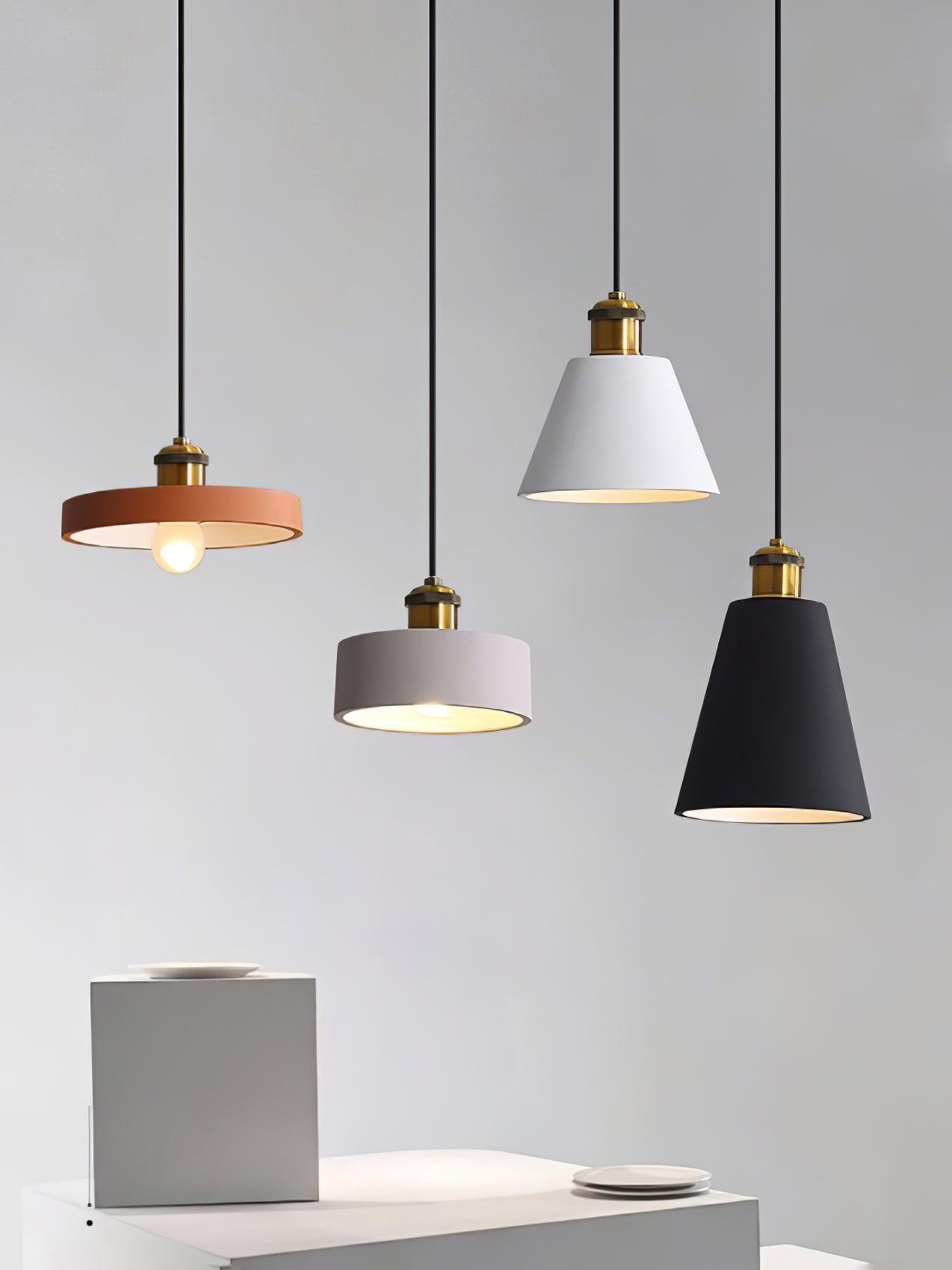 Resin Geometric Pendant Lamp - Letslighting