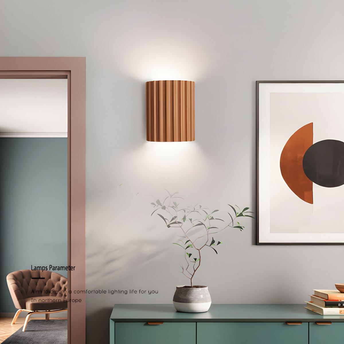 Resin Ribbed Wall Lamp - Letslighting