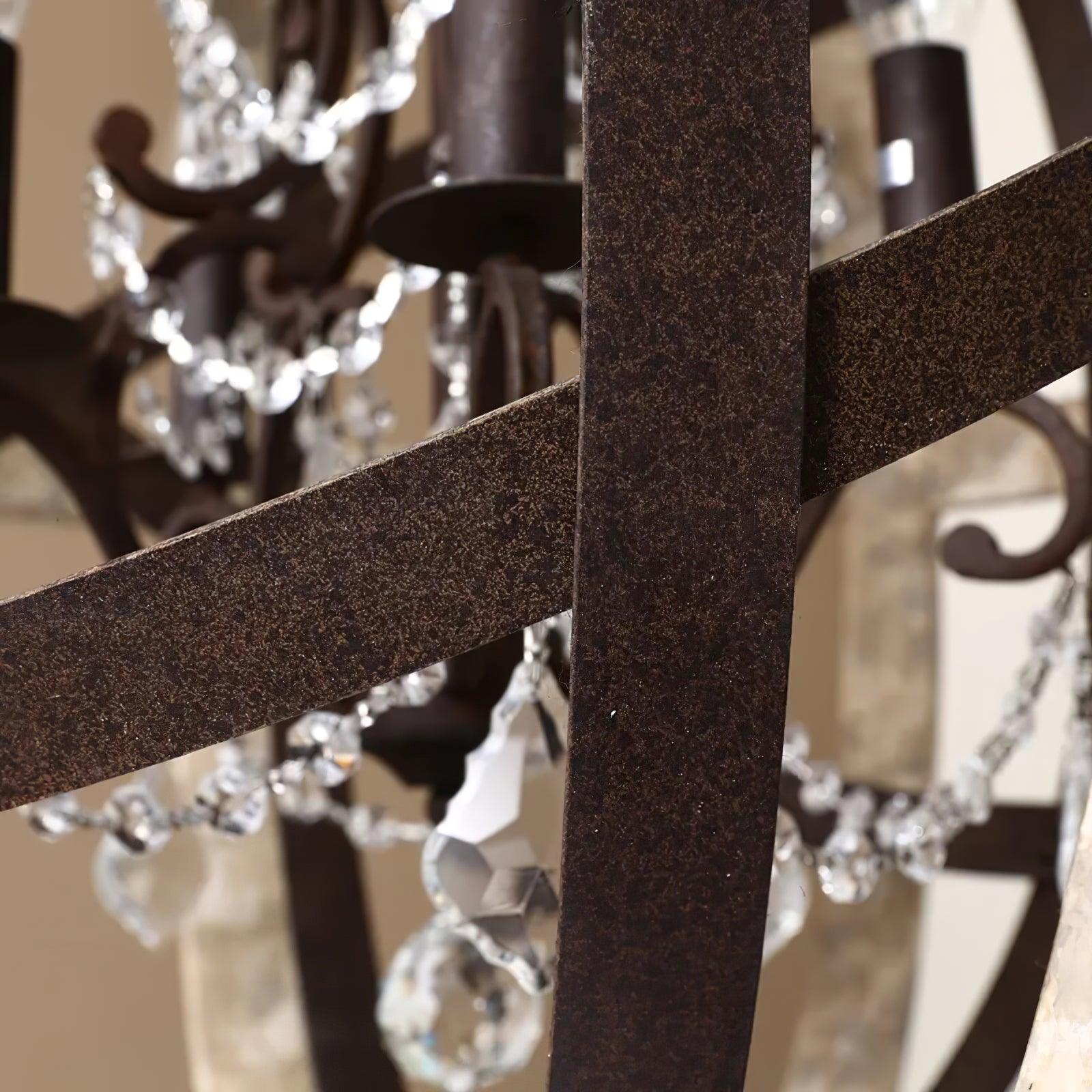 Retro Globe Weathered Chandelier - Letslighting