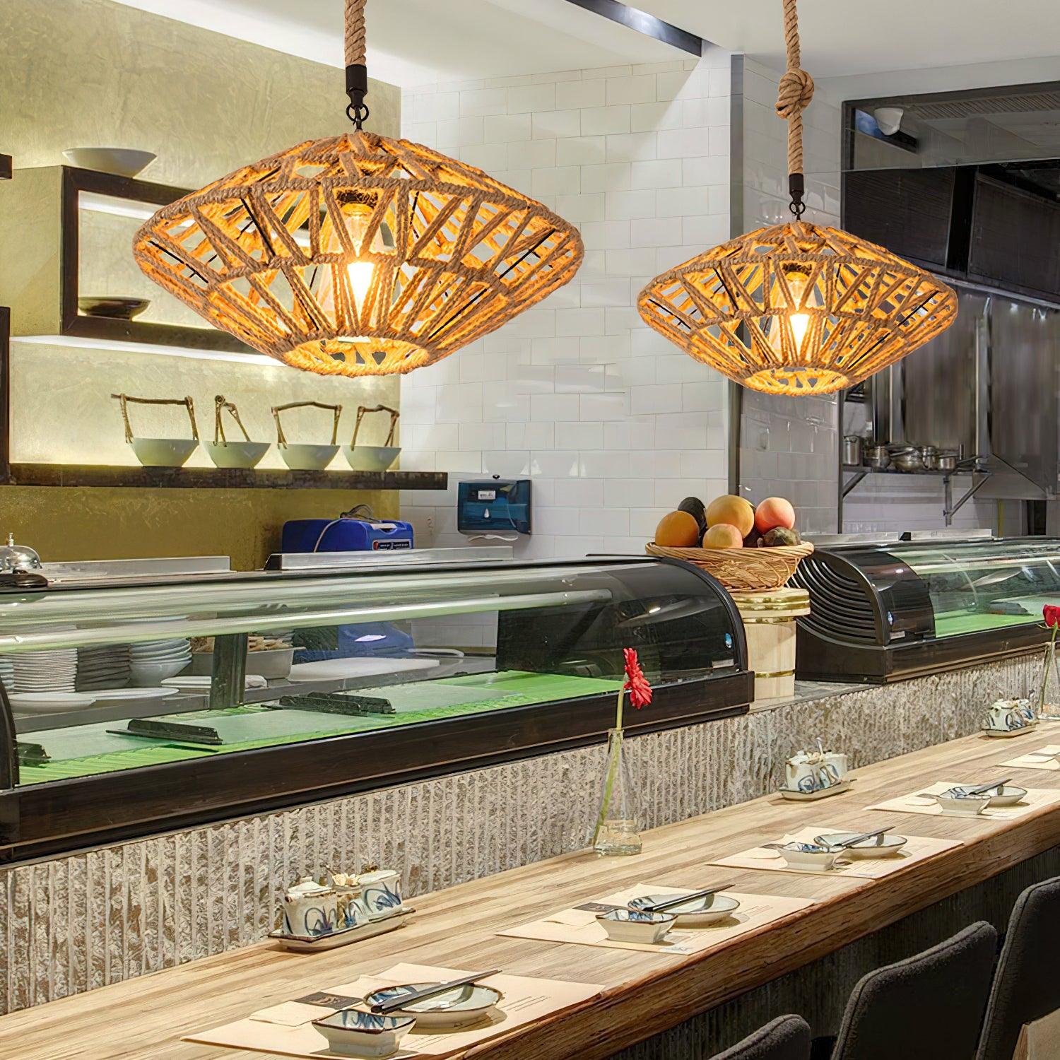 Retro Hemp Rope Exquisite Pendant Light - Letslighting