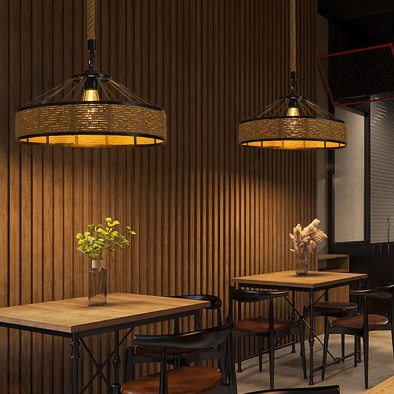 Retro Hemp Rope Exquisite Pendant Light - Letslighting