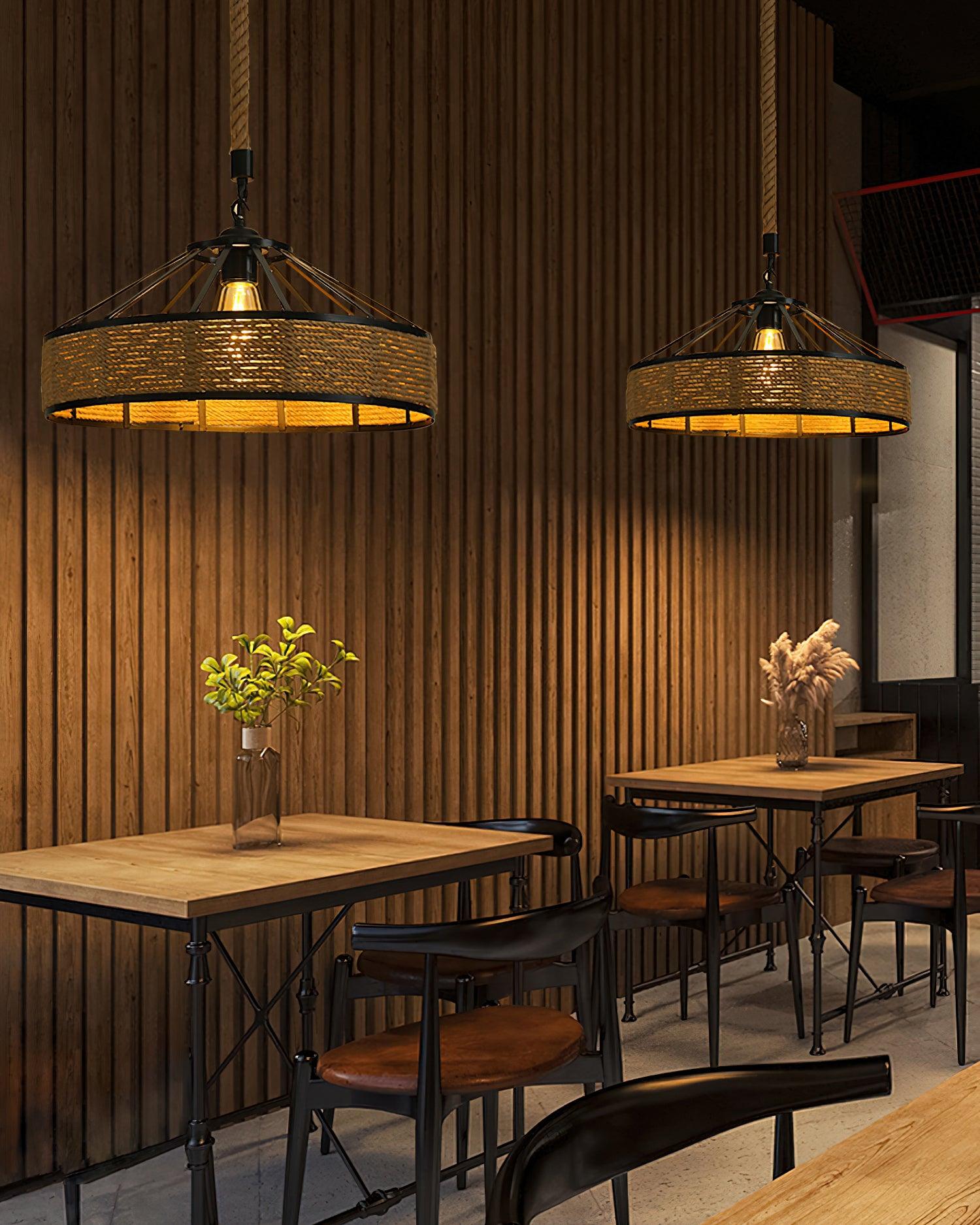 Retro Hemp Rope Exquisite Pendant Light - Letslighting