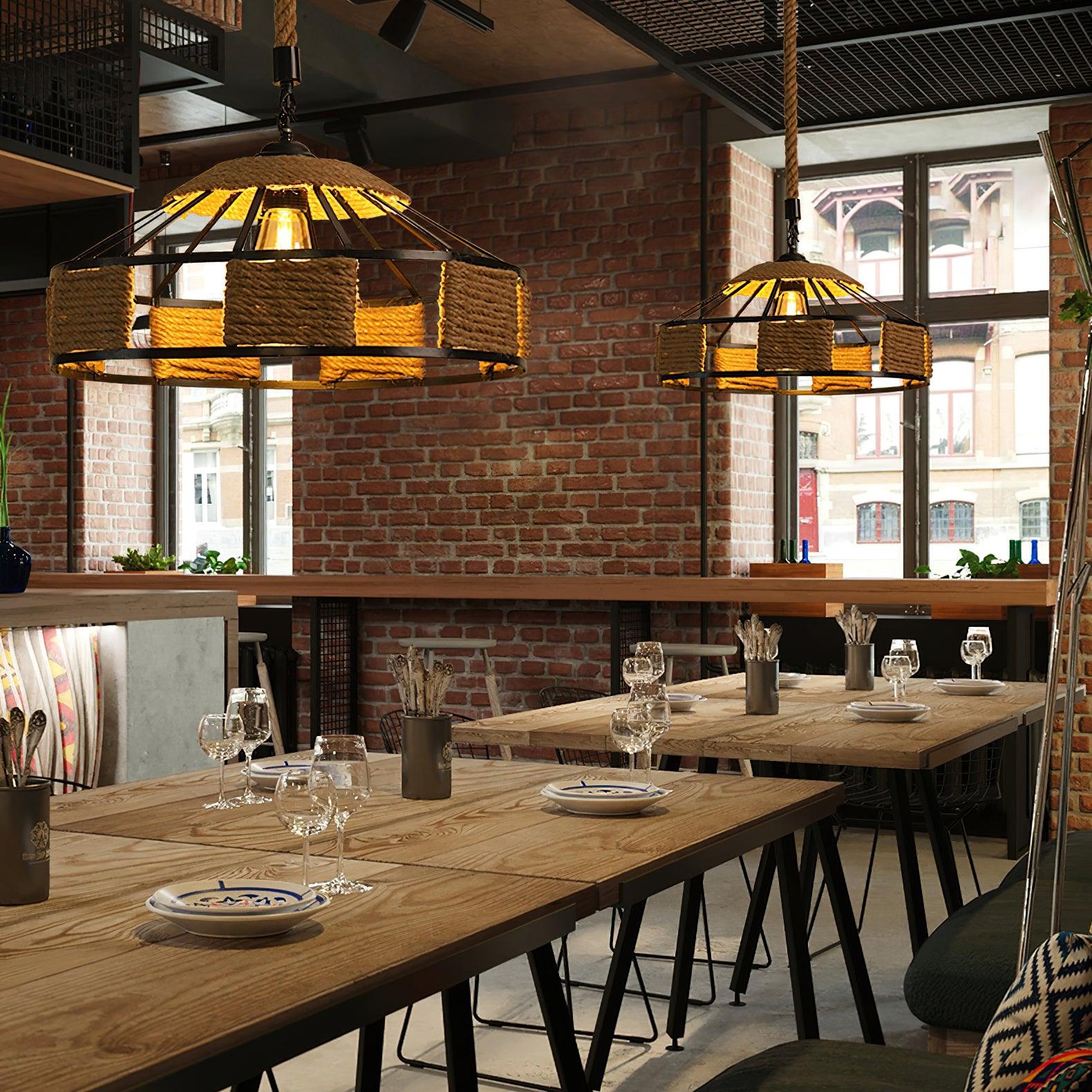 Retro Hemp Rope Exquisite Pendant Light - Letslighting
