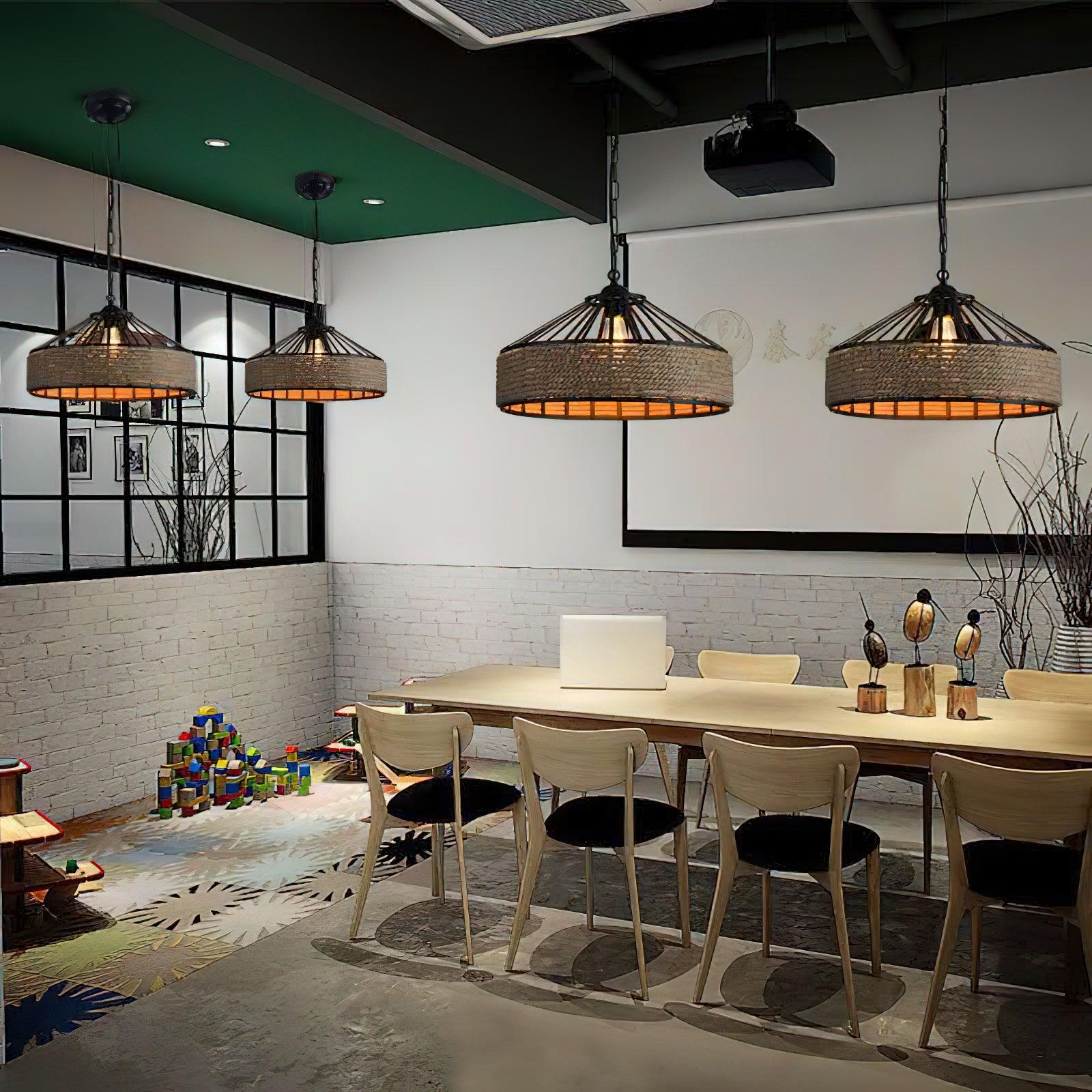 Retro Hemp Rope Exquisite Pendant Light - Letslighting