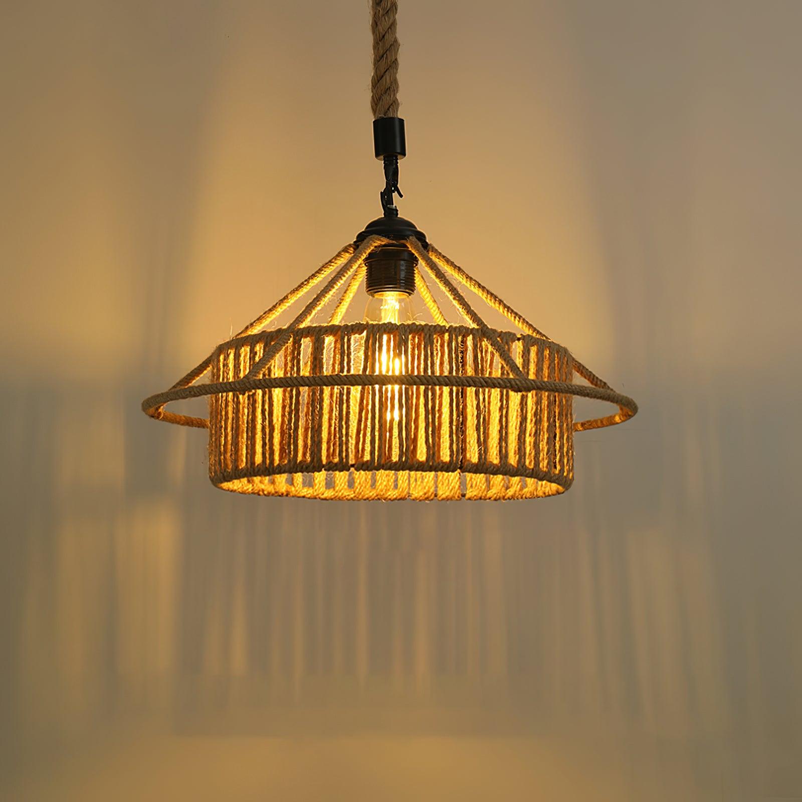 Retro Hemp Rope Exquisite Pendant Light - Letslighting