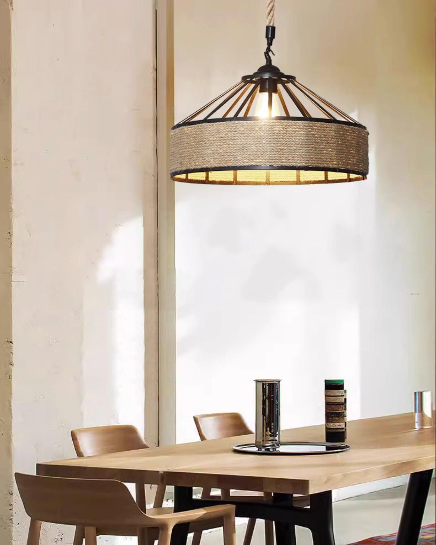 Retro Hemp Rope Exquisite Pendant Light - Letslighting
