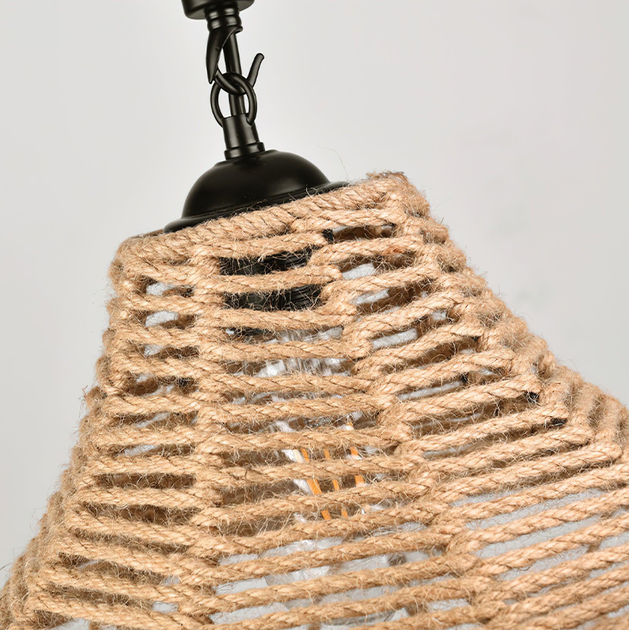 Retro Hemp Rope Interesting Pendant Light - Letslighting