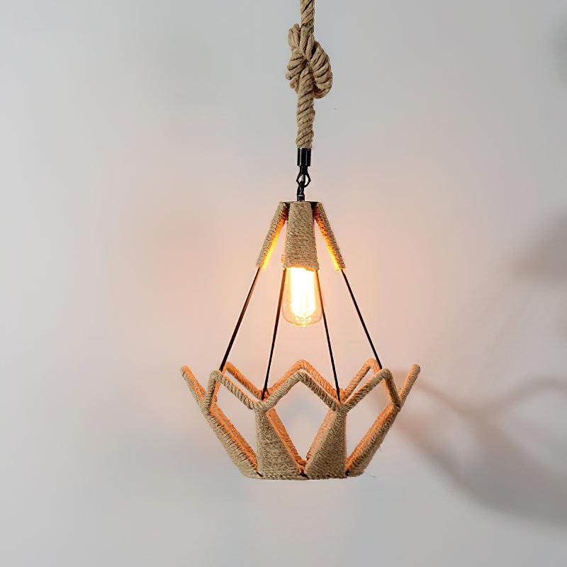 Retro Hemp Rope Interesting Pendant Light - Letslighting