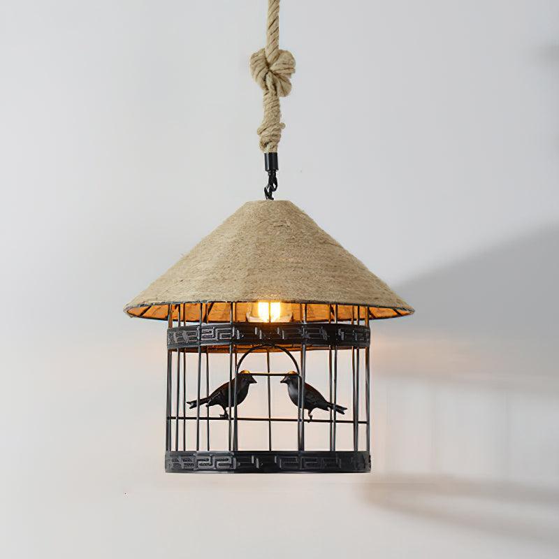 Retro Hemp Rope Interesting Pendant Light - Letslighting