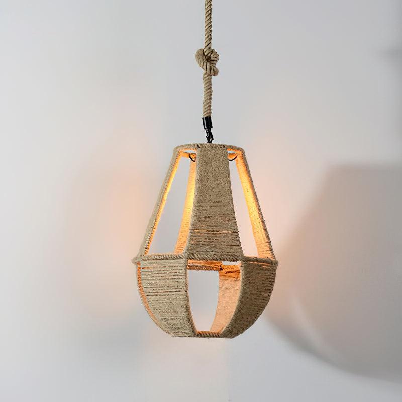 Retro Hemp Rope Interesting Pendant Light - Letslighting