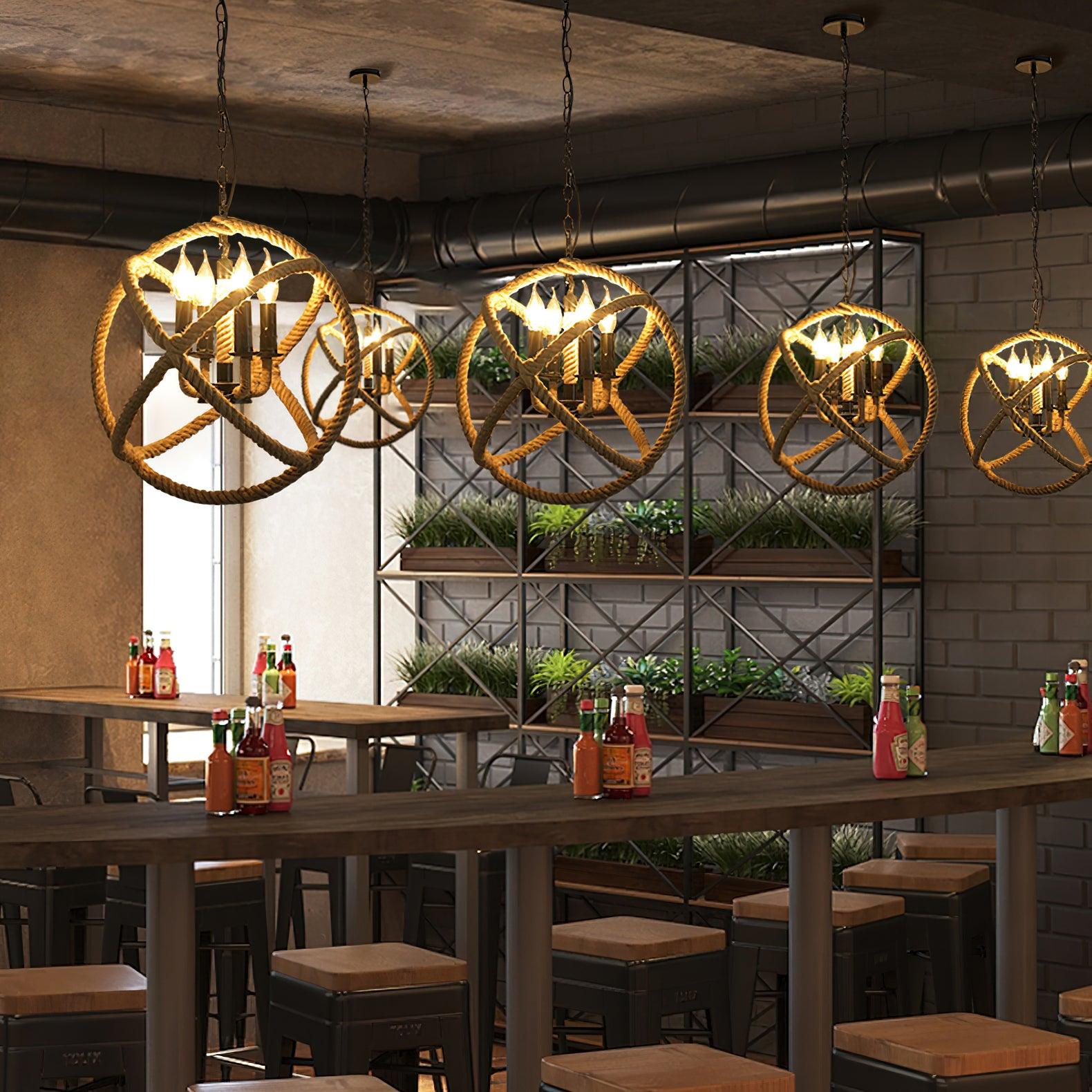 Retro Hemp Rope Interesting Pendant Light - Letslighting