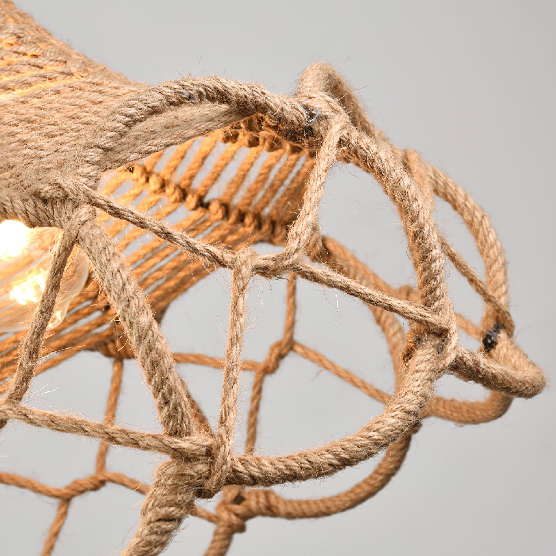Retro Hemp Rope Interesting Pendant Light - Letslighting