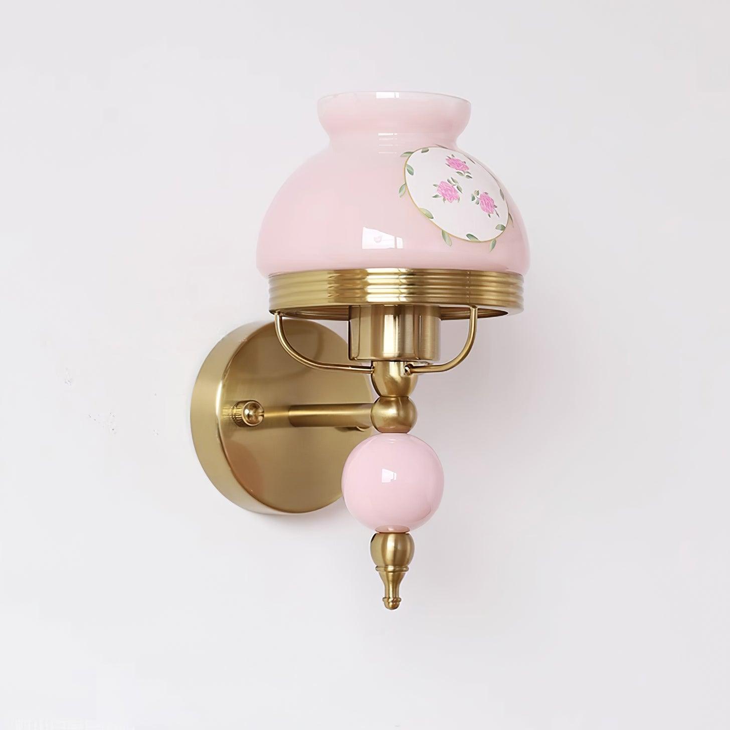 Wall Lamp Glass and Metal Light for Bedroom or Hallway Retro - Letslighting
