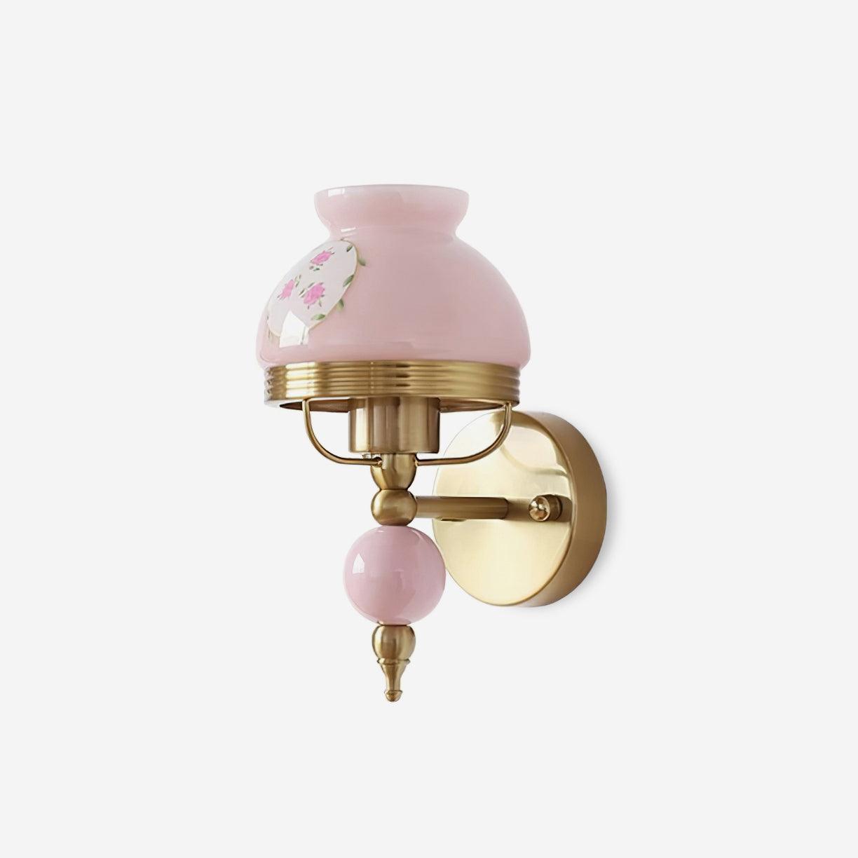 Wall Lamp Glass and Metal Light for Bedroom or Hallway Retro - Letslighting