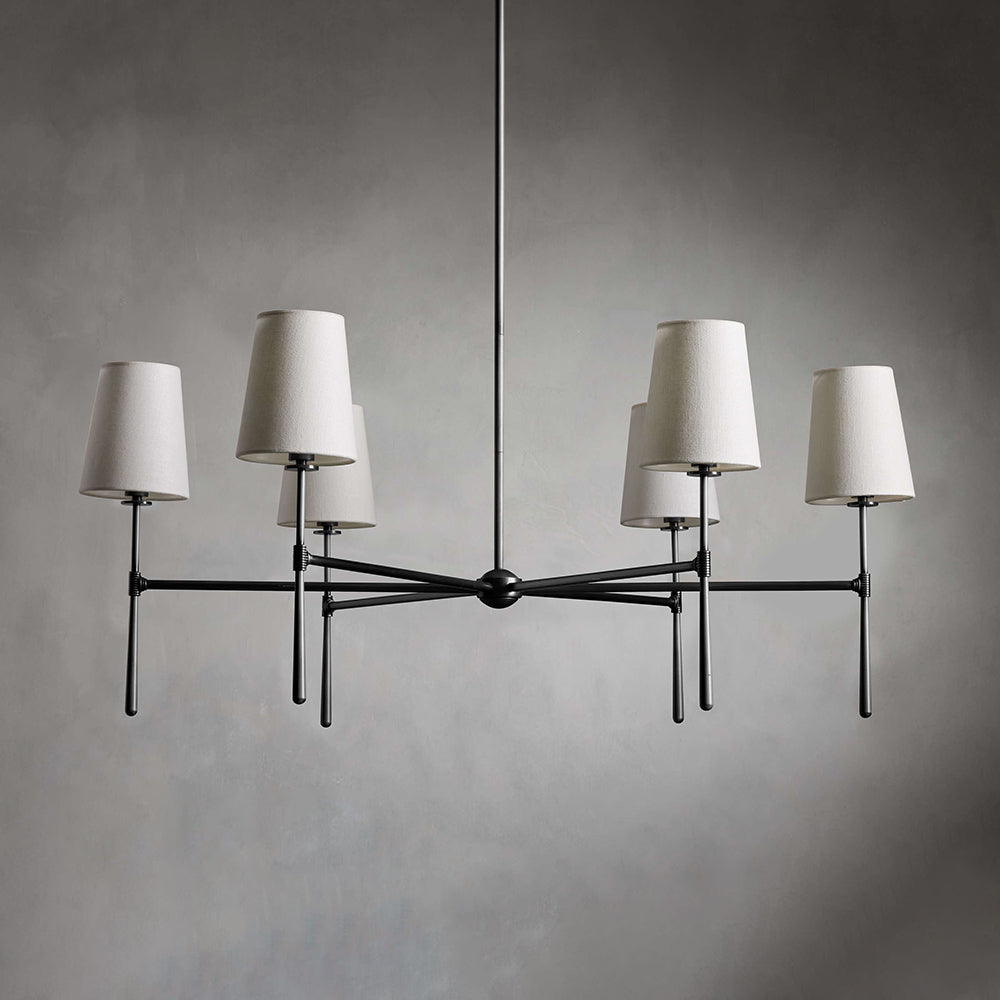 Silva Lámpara de Araña de 4/6 Cabezas Estilo Mid-Century