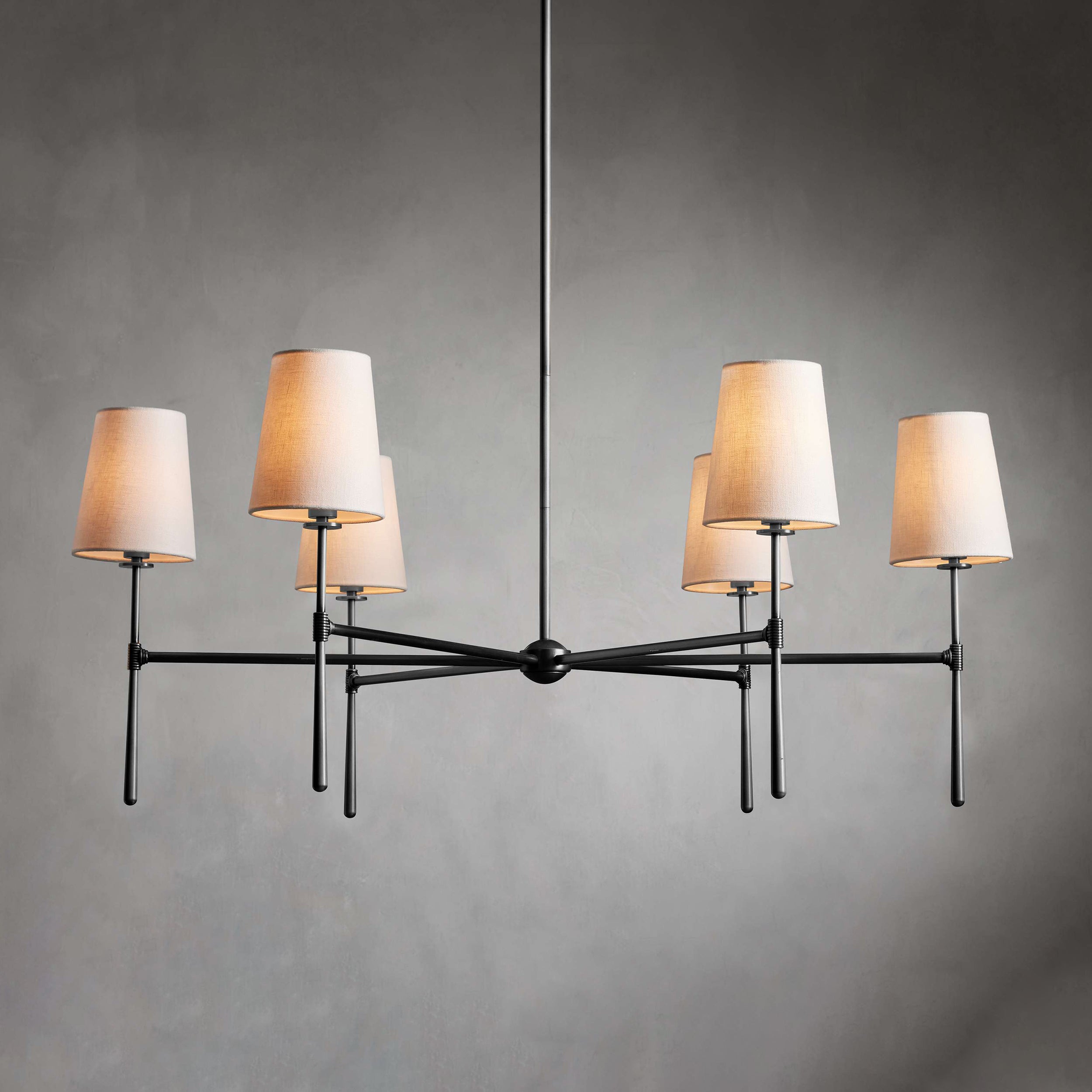 Silva Lámpara de Araña de 4/6 Cabezas Estilo Mid-Century