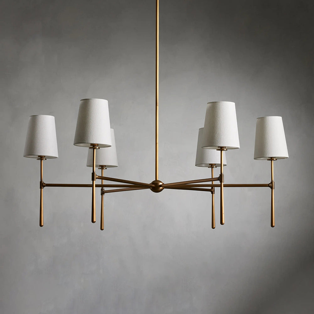 Silva Lámpara de Araña de 4/6 Cabezas Estilo Mid-Century
