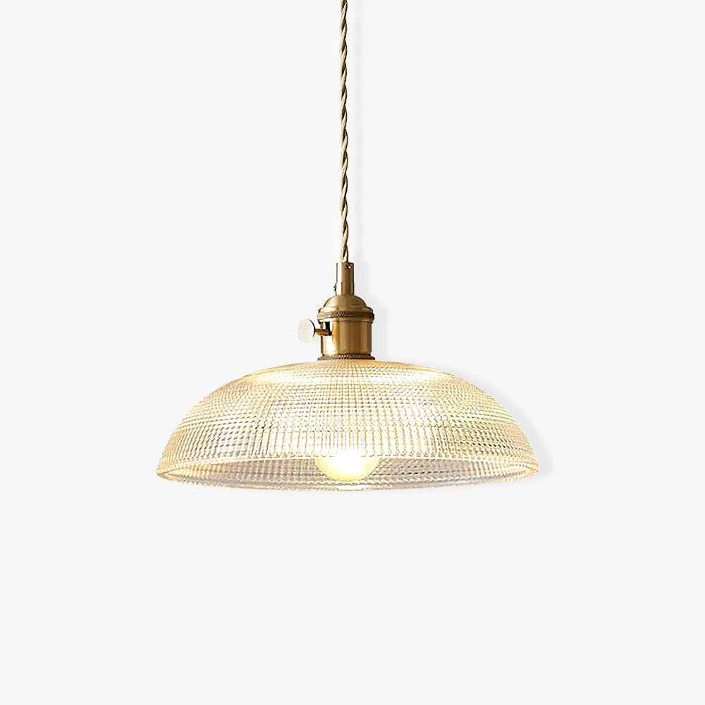 Ribbed Spiral Pendant Light - Letslighting