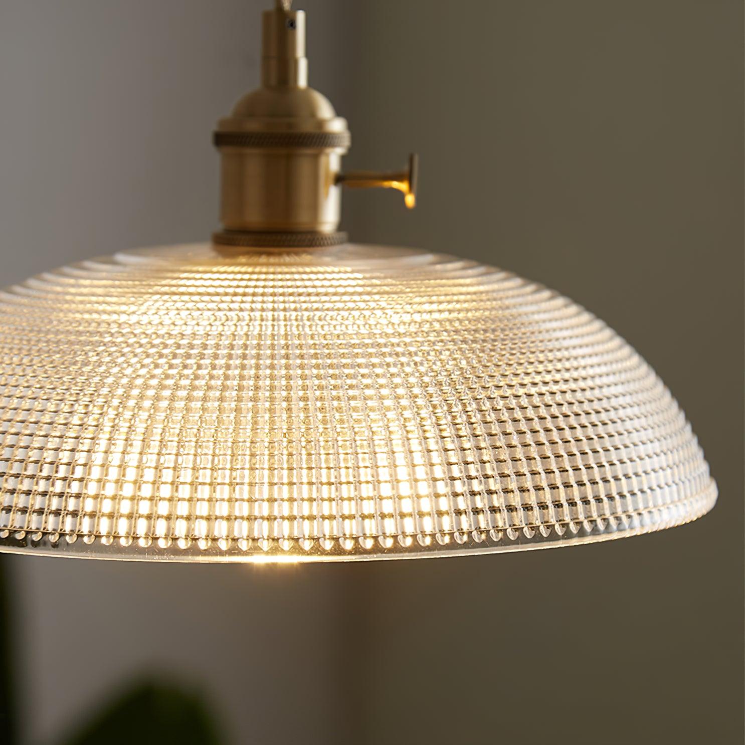 Ribbed Spiral Pendant Light - Letslighting