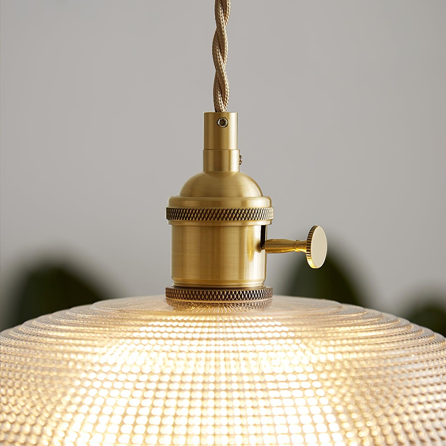 Ribbed Spiral Pendant Light - Letslighting