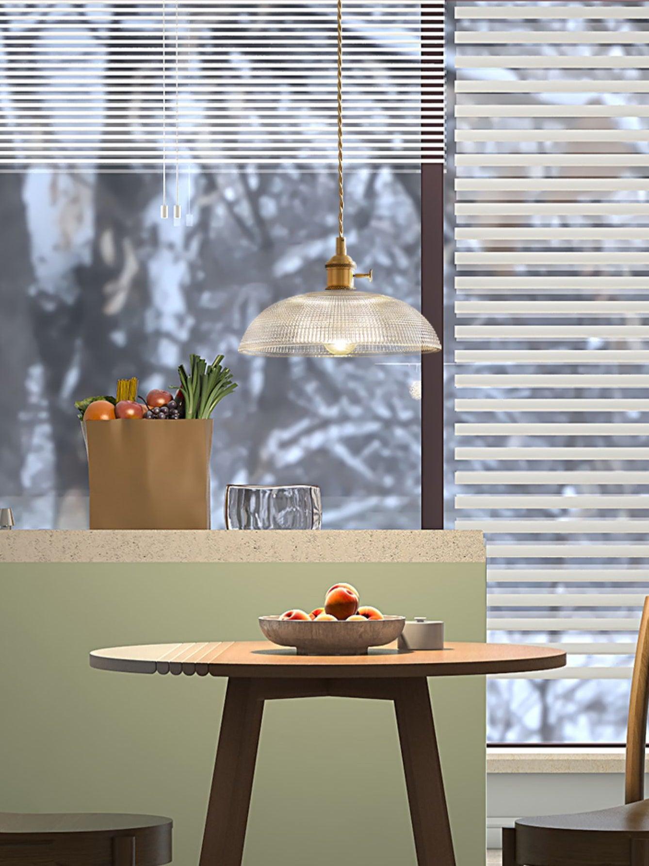 Ribbed Spiral Pendant Light - Letslighting