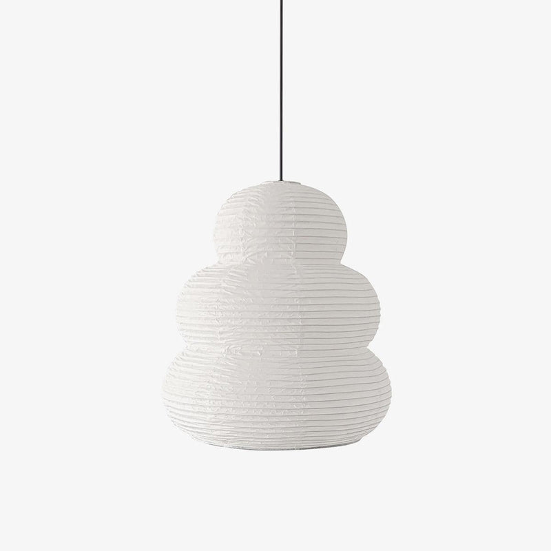 Solara Pendant Lamp Washi Paper Tiered Lantern Japanese Living Room - Letslighting