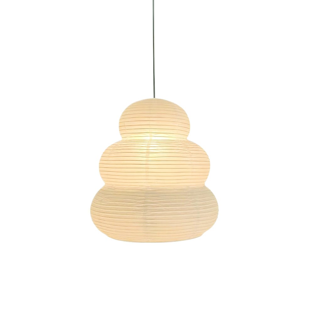 Solara Pendant Lamp Washi Paper Tiered Lantern Japanese Living Room - Letslighting