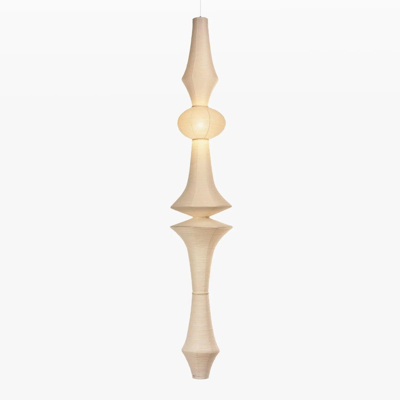 Ritta Lámpara Colgante Vertical Escultural de Papel