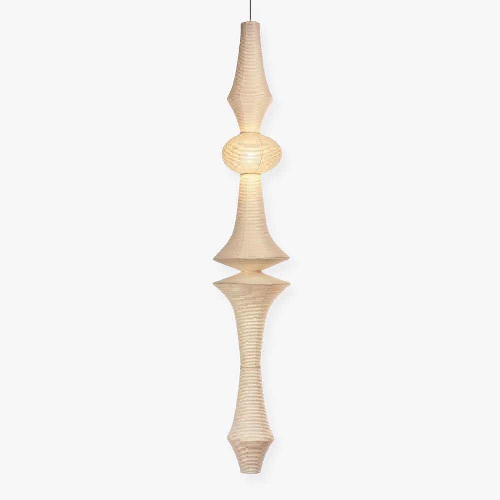 Ritta Lámpara Colgante Vertical Escultural de Papel