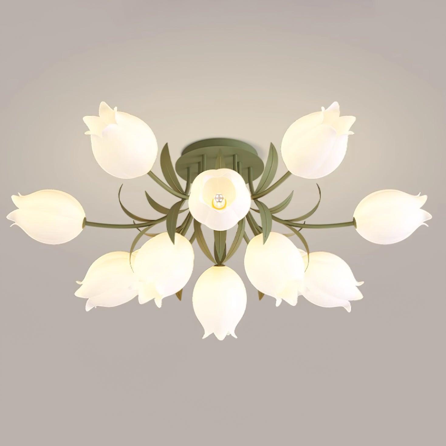 Aira Lámpara de Techo Empotrada de Flores Naturales