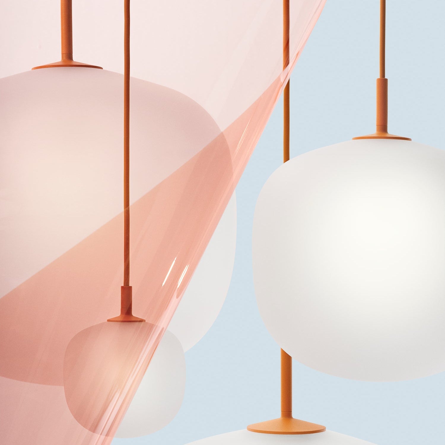 Valentina  Pendant Lamp Semi-transparent Glass