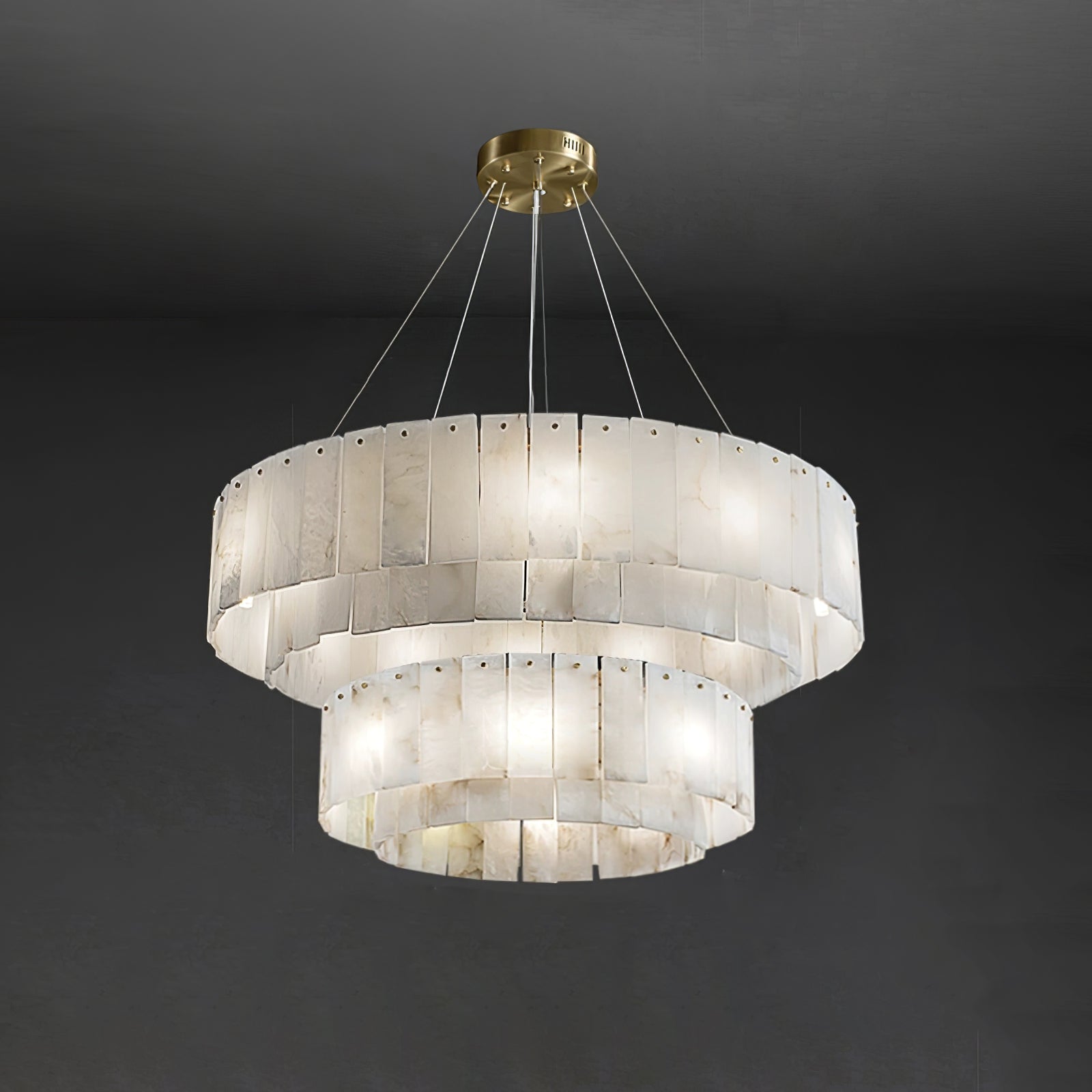 Zelaean Alabaster Round Pendant Light - Letslighting