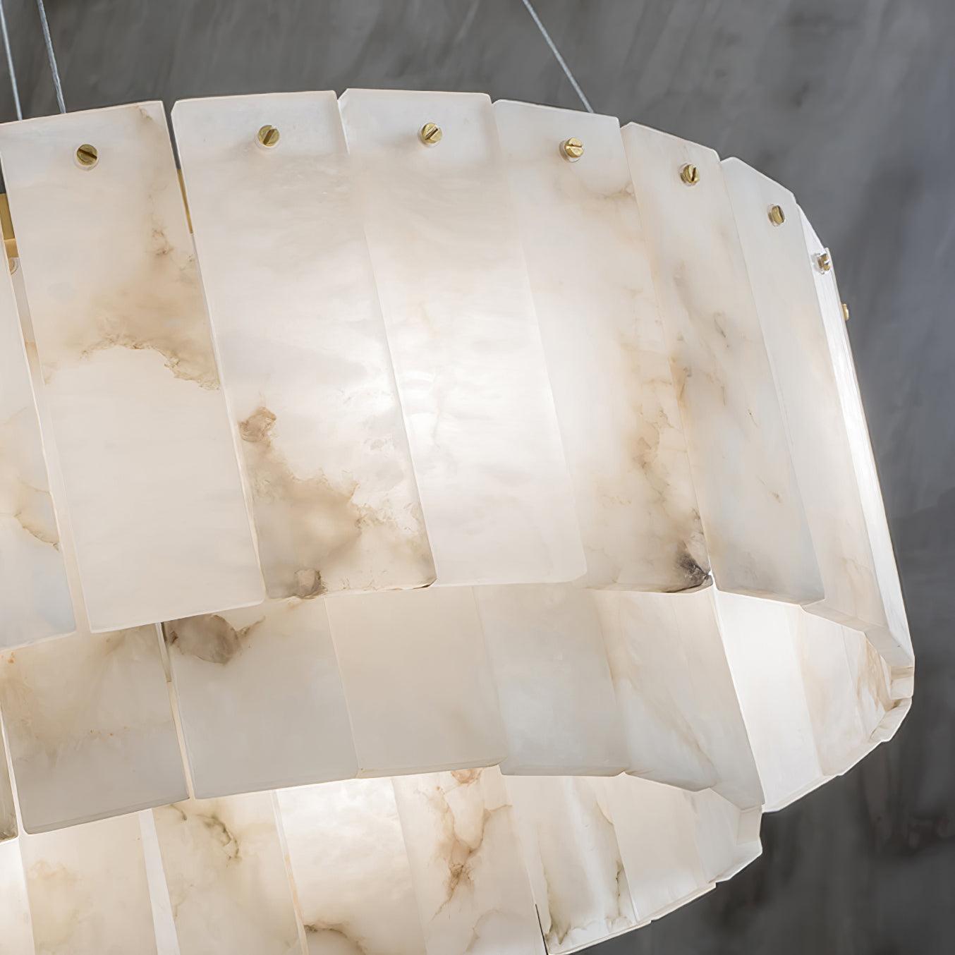 Zelaean Alabaster Round Pendant Light - Letslighting