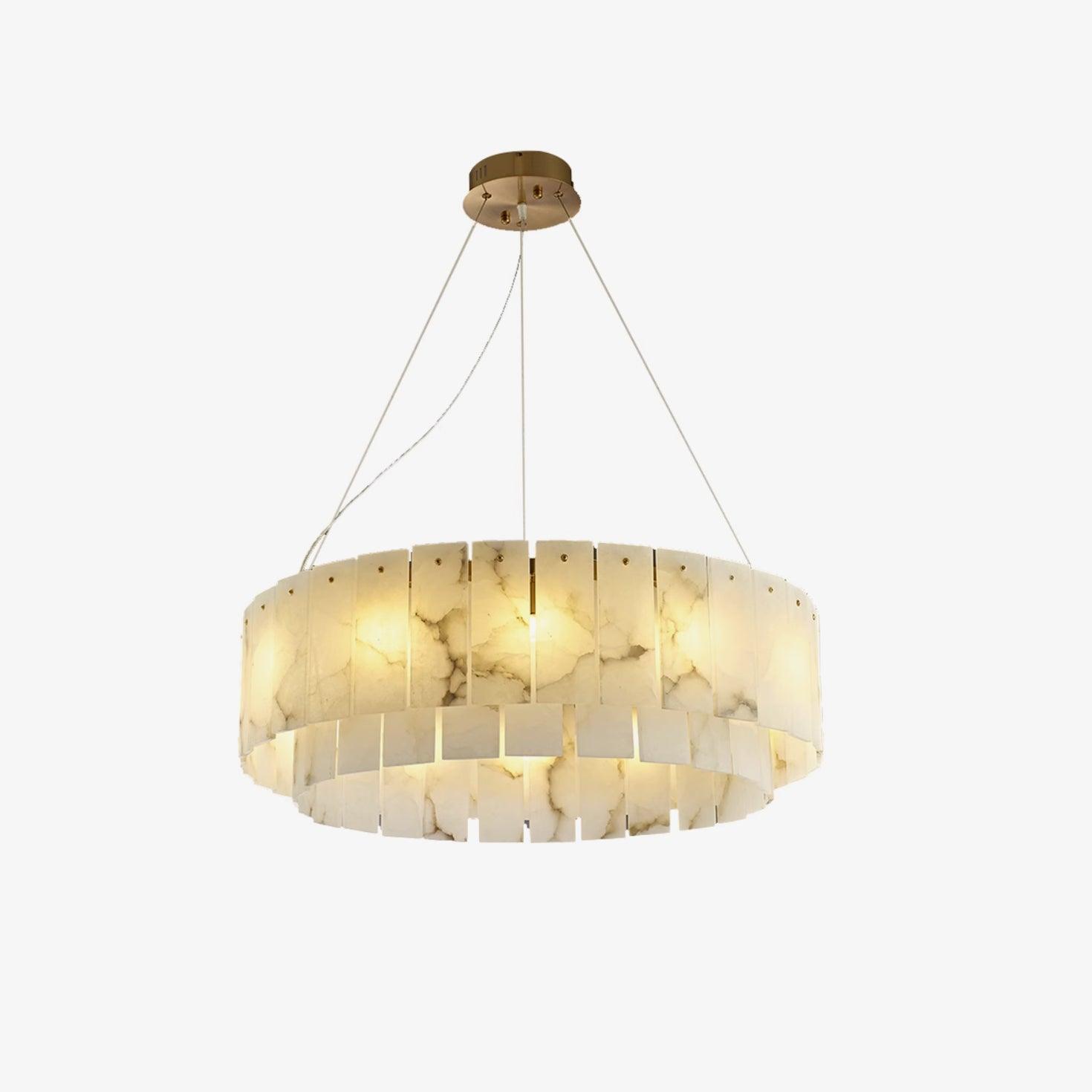Zelaean Alabaster Round Pendant Light - Letslighting